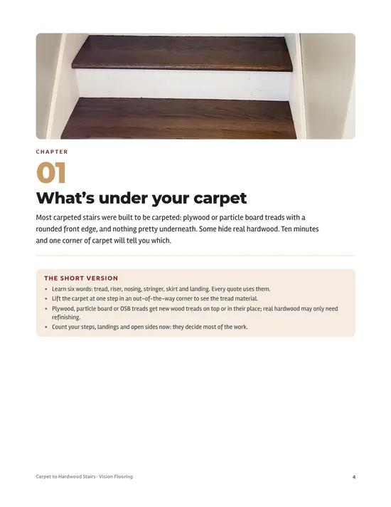 Page 2 preview of Carpet to Hardwood Stairs