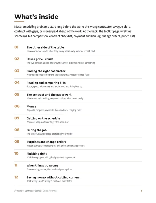 Page 2 preview of 20 Years of Contractor Secrets