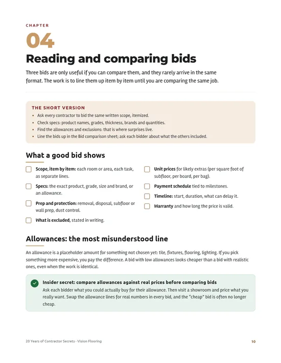 Page 4 preview of 20 Years of Contractor Secrets