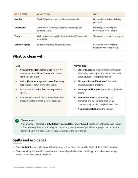 Page 2 preview of The Hardwood Floor Owner’s Manual