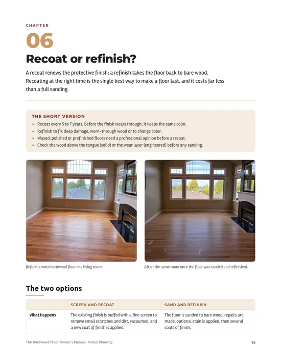 Page 5 preview of The Hardwood Floor Owner’s Manual