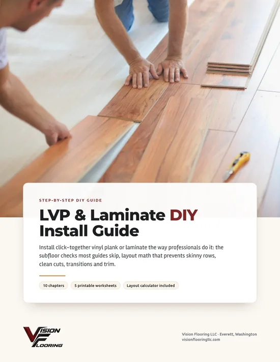 Page 1 preview of LVP & Laminate DIY Install Guide